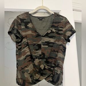 Sanctuary Camouflage Short Sleeve Top